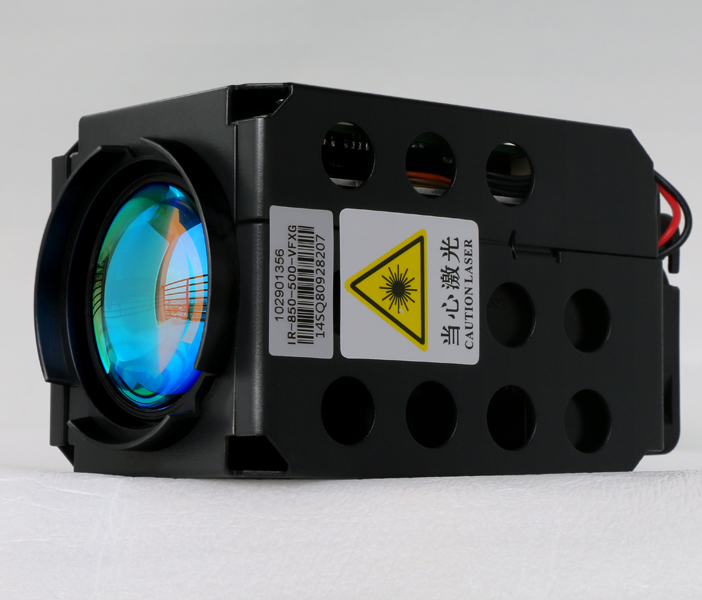 高速监控球机专用-500米红外激光补光灯,高速运动摄像无抖动,波长850nm,3B类激光安全